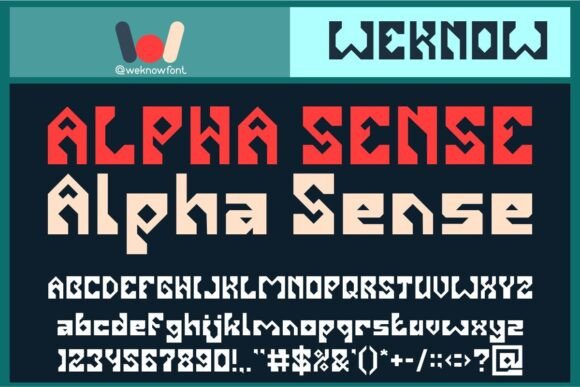 Alpha Sense: A Display Font That Brings Sci-Fi Style to Your Brand