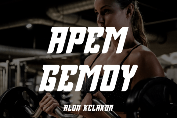 Apem Gemoy: A Display Font Built for Campaign Impact
