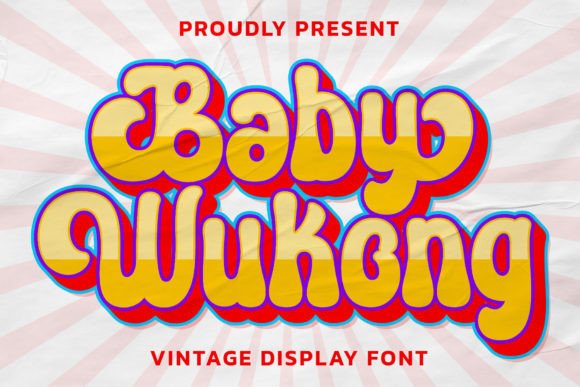 Baby Wukong: A Vintage Display Font for Small Business Branding