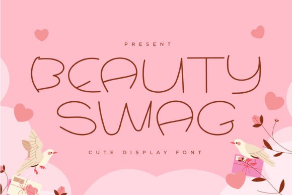 Beauty Swag: A Playful Display Font for Handmade Crafts