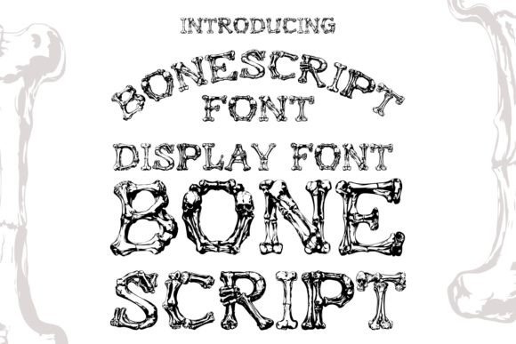 Bonescript: A Skeleton Display Typeface for Editorial Design