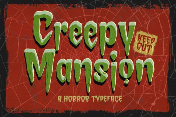Creepy Mansion: A Display Font That Commands Attention in Dark Campaigns
