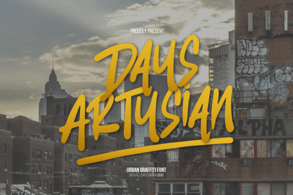 Days Artysian: An Urban Display Font for Editorial Design