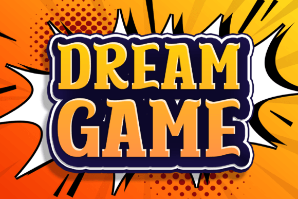 Dream Game: A Playful Display Font for Small Business Branding