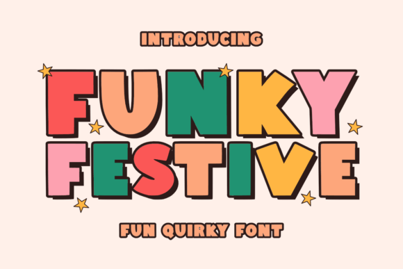 Funky Festive Font Review: A Playful Display Typeface for Quirky Branding