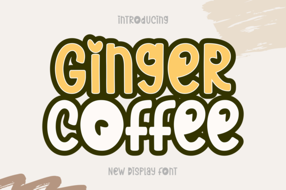 Ginger Coffee: A Whimsical Display Font for Handmade Products