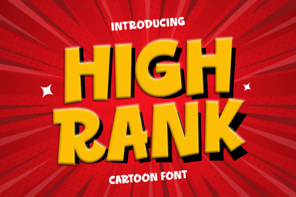 High Rank Font: A Playful Display Typeface for Branding Projects