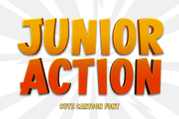 Junior Action Font: Playful Type for Craft Projects
