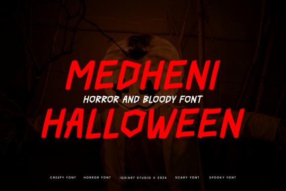 Medheni Halloween Font: A Bloody Brush Typeface for Bold Campaigns