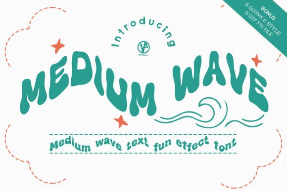 Medium Wave Font: Retro Display Font for Campaign Design