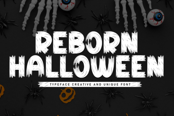 Reborn Halloween: A Bold Brush Font for Spooky Campaigns