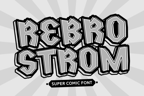 Rebro Strom: A Display Font with Graffiti Energy for Editorial Design