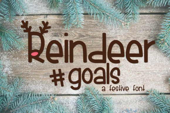 Reindeer Goals: A Playful Display Font for Holiday Branding