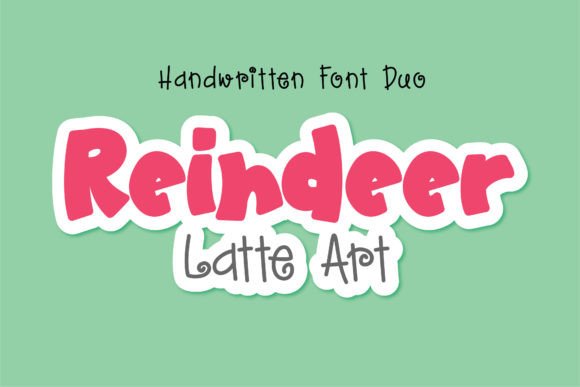 Reindeer Latte Art: A Handwritten Font That Brings Warmth to Your Brand