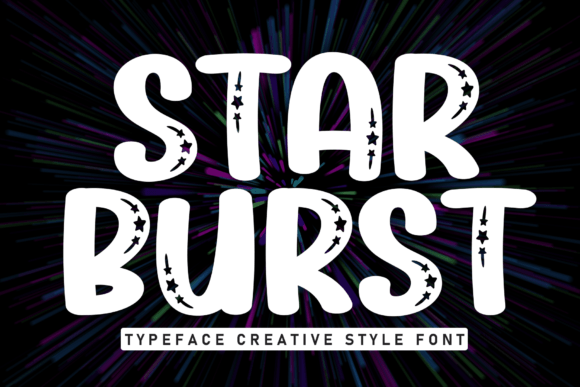 Star Burst Font: A Dazzling Display Typeface for Crafters and Makers