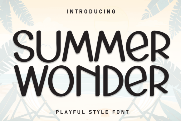 Summer Wonder: A Playful Display Font for Digital Design