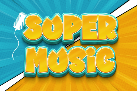 Super Music Font: A Playful Typeface for Editorial Design and Branding