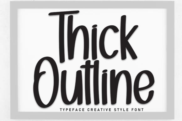 Thick Outline: A Display Font Built for Bold Digital Presence