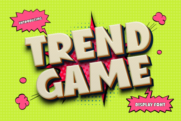 Trend Game: A Display Font for Editorial Storytelling
