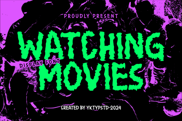 Watching Movies Font: A Display Typeface for Editorial Storytelling